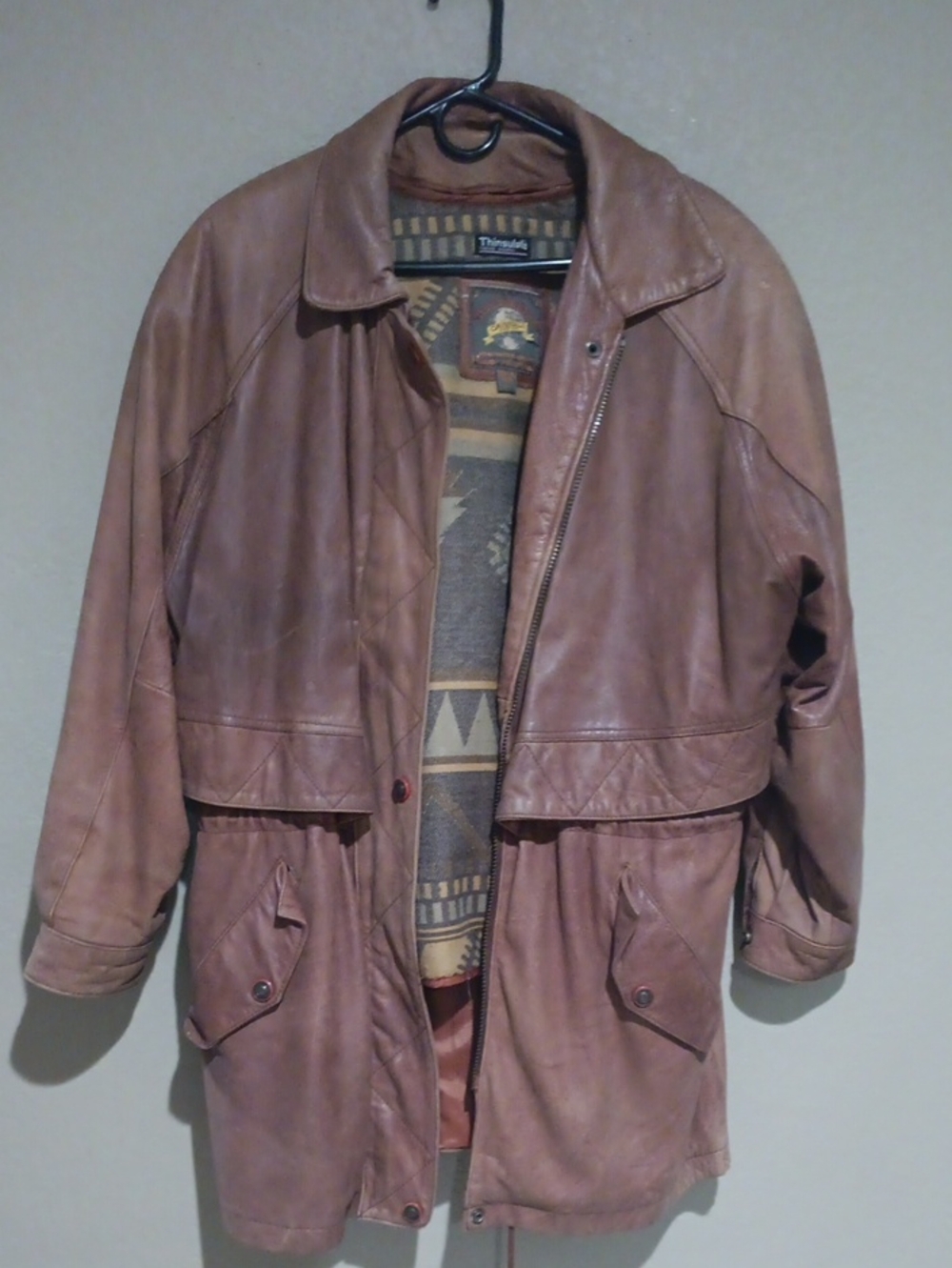 Adventure Bound Brown Leather Trench Coat